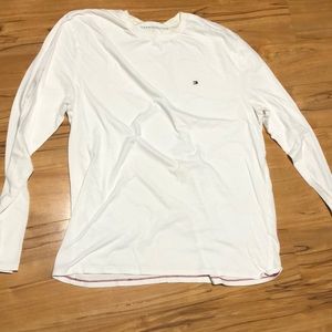 White long sleeve Tommy hill-figure shirt